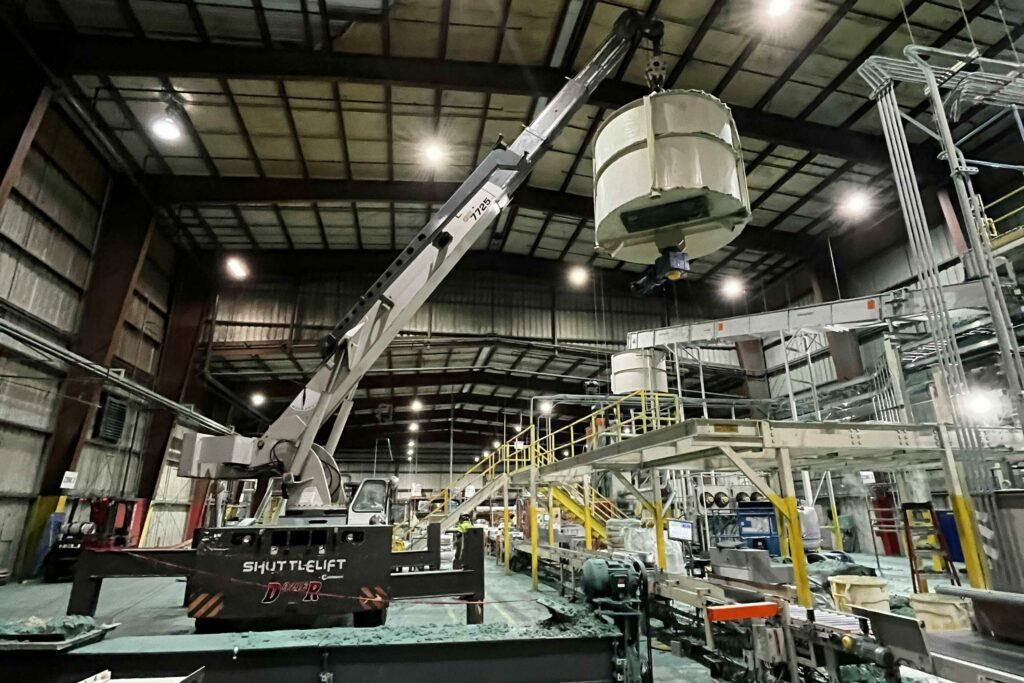 Crane Rigging Services in an industrial environment
