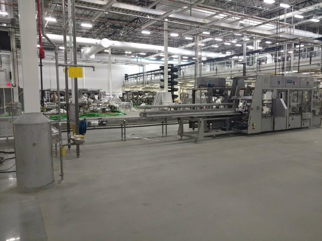 Mezzanine Walkway above machinery