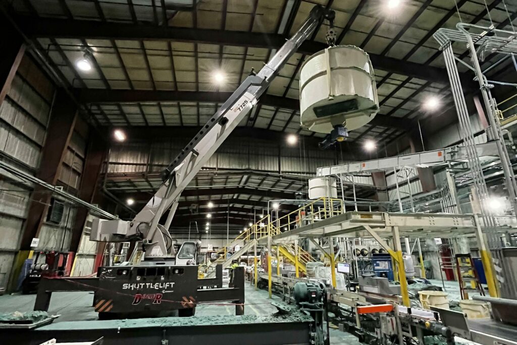 Crane Rigging Services in an industrial environment