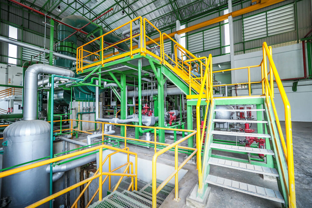 structural steel stair and walkway